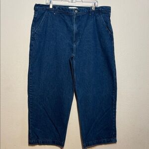 Abercrombie & Fitch  Blue Jeans High Rise Wide Leg Blue Jeans Size 18